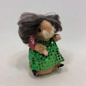 Gemmy 2003 singender tanzender Hamster singt Aritha Franklin RESPEKT grün Kleid Perücke - Bild 1 von 10