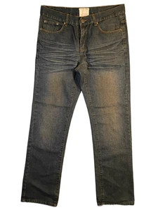 Jeans Brooklyn Express uomo 34x32 gamba dritta lavaggio scuro denim invecchiato - Foto 1 di 12