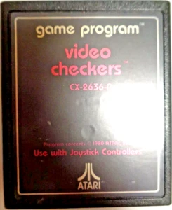 ATARI VCS 2600 -- VIDEO CHECKERS (ATARI CX2636P) - Picture 1 of 2