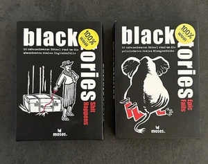 2x Moses Spiele black stories Shit Happens und Epic Fails Krimispiel Kartenspiel - Bild 1 von 2