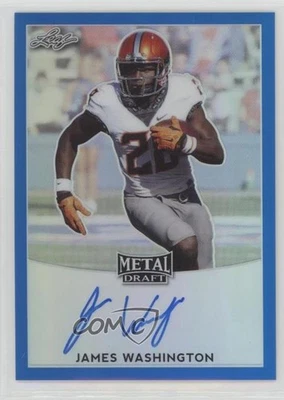 2017 Leaf Metal Draft Blue /50 James Washington #BA-JW2 Auto - Image 1 of 2