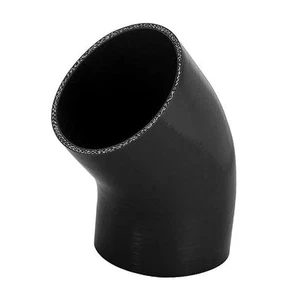 Silicone Reducer Hose Coupler  4.5" ID to 4.0" ID-45 Degree Elbow 4 Ply-11" Long - Picture 1 of 3