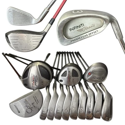Juego completo de palos de golf Titleist La Jolla Infinity para hombre diestro rígido flexible acero grafito Foto 1 de 4
