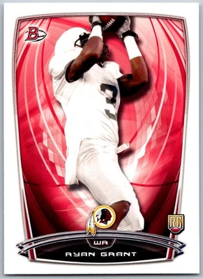 2014 Bowman 29 Ryan Grant Rookies   RC Washington Redskins Football Card - Image 1 of 2