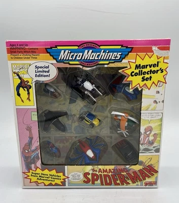 Micro Machines The Amazing Spiderman Marvel Collector's Set Galoob 1993 Vintage - Image 1 of 4
