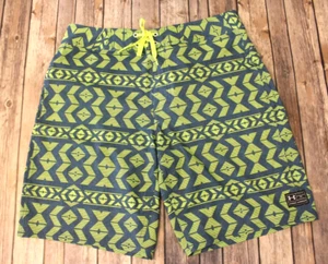 Under Armour 36 men's loose heatgear unlined swim trunks neon yellow pocket 10" - Picture 1 of 9