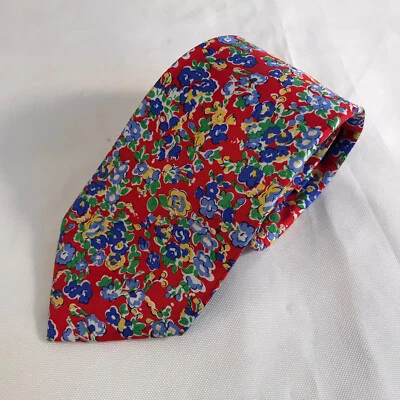 Corbata de seda floral de saddlebred para hombre (T2) Foto 1 de 3