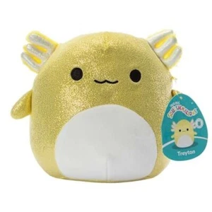 Squishmallows Gold Glitter Axolotl 7.5” Plush Christmas Toy Rare Stuffed Animal - Picture 1 of 5