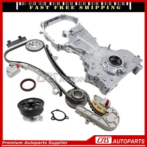Timing Chain Cover Water Oil Pump Kit for 02-06 Nissan 2.5L QR25DE Altima Sentra - Picture 1 of 2