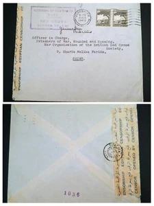 RARA COPERTINA "SOLO 1 CONOSCIUTA" CENSURATA" 1942 COLONIA TEDESCA, GERUSALEMME PALESTINA, - Foto 1 di 3