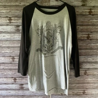 Camisa de manga larga Haunted Mansion de los parques de Disney para hombre talla L gris negro gráfico Foto 1 de 4