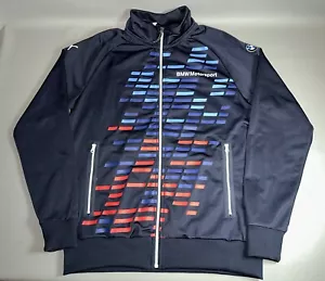 Puma x BMW Motorsport Full Zip Trainingsjacke Herren Medium Navy Blau Taschen ELUC - Bild 1 von 10