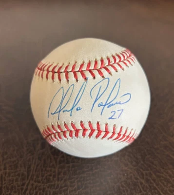 Autógrafo de béisbol firmado por Plácido Polanco automático Phillies Tigers Foto 1 de 2