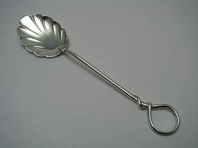 Gorham 纯银勺壳勺图案 23 号 Gorham Mfg 出品 c1885 罕见 — 第 1/4 张图片