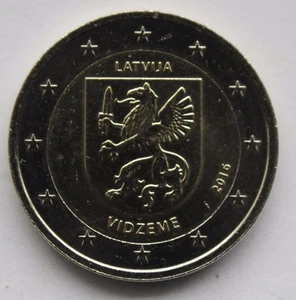 LATVIA - 2 € Euro commemorative coin 2016 - Vidzeme region - Picture 1 of 1