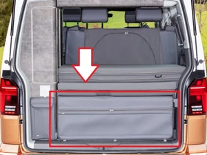 Brandrup FLEXBAG chiusura per vano di carico posteriore VW T6.1 California con panca 2 - Foto 1 di 3