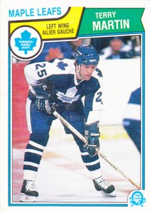 83/84 OPC...TERRY MARTIN...CARD # 336...MAPLE LEAFS....FREE COMBINED SHIPPING