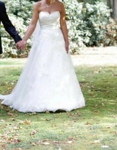 Brautkleid Pronovias, Gr.36 (D), ivory, spanische Spitze - Bild 1 von 12
