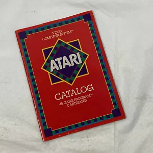 1981ATARI Video Computer System Catalog 45 Game Program Cartridge With Red Cover - Picture 1 of 3