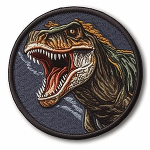 Parche Tyrannosaurus Aplique de Hierro Insignia de Dinosaurio Raptor Prehistórica Extinta - Imagen 1 de 12