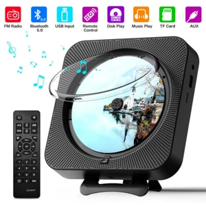 Tragbarer CD Player Wandbehang Boombox FM Radio AUX Bluetooth mit Fernbedienung - Bild 1 von 16