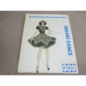 Authentic Patterns Inc. #309 Square Dancing Kleid Schnittmuster Größe 12,14,16 - Bild 1 von 6