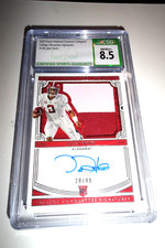 2020 Panini Collegiate National Treasures Jalen Hurts RPA /49 CSG 8.5 Eagles