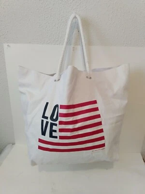 Bolso de Mano NY & Co Love Flag Náutico Para Mujer Grande Playa Viaje Noche Nuevo con Etiquetas Foto 1 de 4