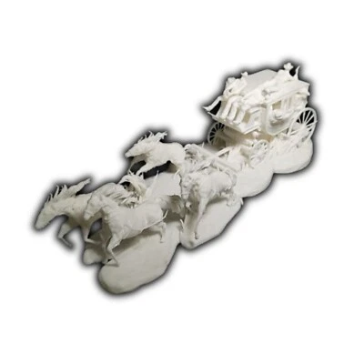 Diorama Escape In The West Cowboys with Wagon Scale 1:35 Models Kits USA DIY - Image 1 of 4