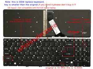 New for Acer Aspire V5-573 V5-573G V5-573P V5-573PG series Keyboard backlit - Picture 1 of 5