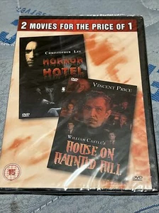christopher lee horror hotel & house on haunted hill 2 dvd movie pack new - Picture 1 of 2