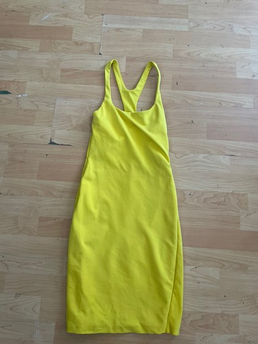 Abito racerback giallo DSQUARED2 taglia M aderente casual made in italy R30