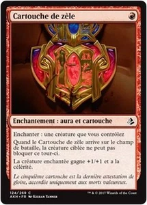 MTG Magic AKH - (x4) Cartouche of Zeal/Cartouche de zèle, French/VF - Picture 1 of 1