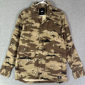 Vans Shirt Jacket Mens Medium Classic Fit Camo Button Up Army Long Sleeve Skater - Picture 1 of 11