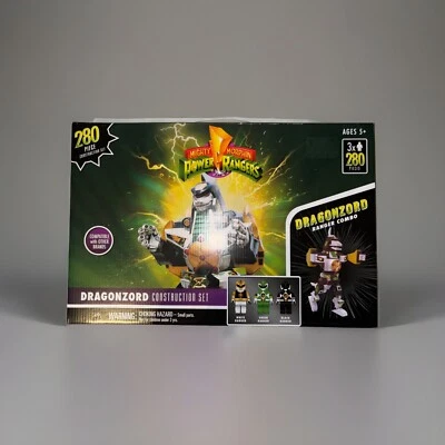 Mighty Morphin Power Rangers DRAGONZORD Construction Set 280 Pcs 3 Mini Figs NEW - Image 1 of 3