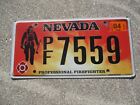 Nevada 2018 Pro Firefighters license plate #  7559