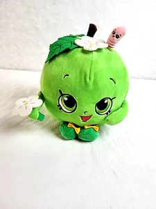 Shopkins Green Apple With Flowers Plush COIN BANK Stuffed Toy 2013 Moose Toys 8" - Picture 1 of 12