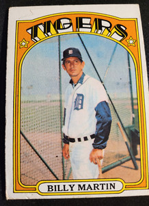 Topps 1972 Billy Martin #33