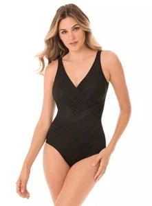 MIRACLESUIT 6516388DD / DD-Cup Solid Oceanus Swimsuit Sz 14DD - Picture 1 of 5