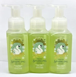 ⭐️3 Bath & Body Works Fresh Sparkling Snow Gentle Foaming Hand Soap 8.75 oz ⭐️ - Picture 1 of 1