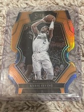 2022-23  Select Kyrie Irving Premier Level #130 Die Cut Orange Prizm 46/65