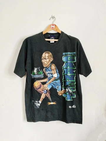 Rare Vintage Kevin Garnett 2000s t shirt NBA Basketball Minnesota Timberwolves Cover