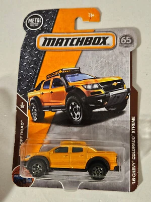 MATCHBOX #92 '16 Chevy Colorado Xtreme P/U Truck, 2018 issue Orange - Image 1 of 4