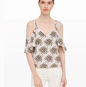 Club Monaco Womens Summer Shirt Work Shirt Floral NEW Elegant Business Casual - Picture 1 of 6