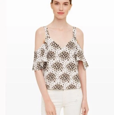 Club Monaco Mujer Verano Camisa de Trabajo Floral NUEVA Elegante Negocios Informal Foto 1 de 4