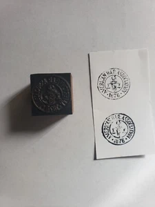 Vintage Buchdruck Druckblock American Bar Association Briefmarke # AA - Bild 1 von 9