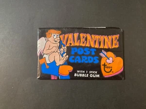Valentine post cards rare vintage 1970 topps unopened wax pack - Picture 1 of 2