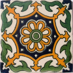 90 Mexican Tiles Talavera Ceramic Handmade Mexico #C061 - Picture 1 of 2