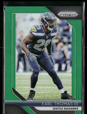 2018 Panini Prizm Earl Thomas III #20 Prizm Green NM-MT - Image 1 of 2