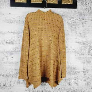 LOGO by Lori Goldstein Handkerchief Hem Tunic Striped Casual Top Sz M - Picture 1 of 11